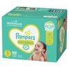 Pampers Swaddlers Newborn Diapers, Soft and Absorbent, Size 1, 168 Ct