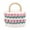 White Pink, variant on lionlar Women Handbag Casual Large Capacity Top Handle Bag for Beach Summer Vacation Beige Orange