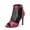 Hot Pink, variant on Fesfesfes Sandals For Women Dressy Summer Heel Women's Summer Cool Boots Peep-Toe Fine Heel High Heel Mesh Gauze Breathable Shoes 4.5(35)