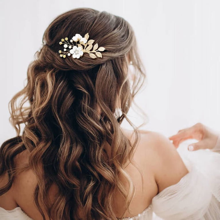 20 Pack Classy Dusty Blue Flower Bridal Wedding Hair Side  display picture 2