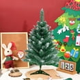 thumbnail image 6 of 2FT Artificial Christmas Tree Tabletop Christmas Tree with Plastic Stand Mini Xmas Pine Tree for Party Supplies Indoor Outdoor Holiday Home Decoration (Green), 6 of 14
