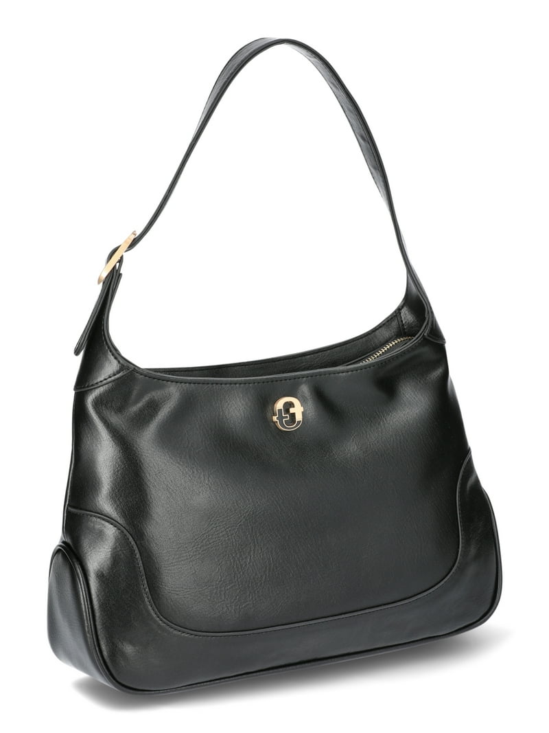 バッグ french mixed material shoulder bag black バッグ french mixed material shoulder bag black Zip Bucket