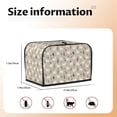 thumbnail image 5 of Kdxio Cute Alpaca Print Toaster Cover Bread Machine Cover Fits for Most Standard 2 Slice Toasters,Keep Toaster Free From Dust And Fingerprint Oven Dustproof Cover, 5 of 7