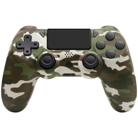 Wireless Controller compatible for PS4, Remote Control Compatible with Playstation 4/PS4 Slim/PS4 Pro/Windows PC, Green Camo