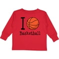 thumbnail image 3 of Inktastic I Heart Basketball Boys or Girls Long Sleeve Toddler T-Shirt, 3 of 5