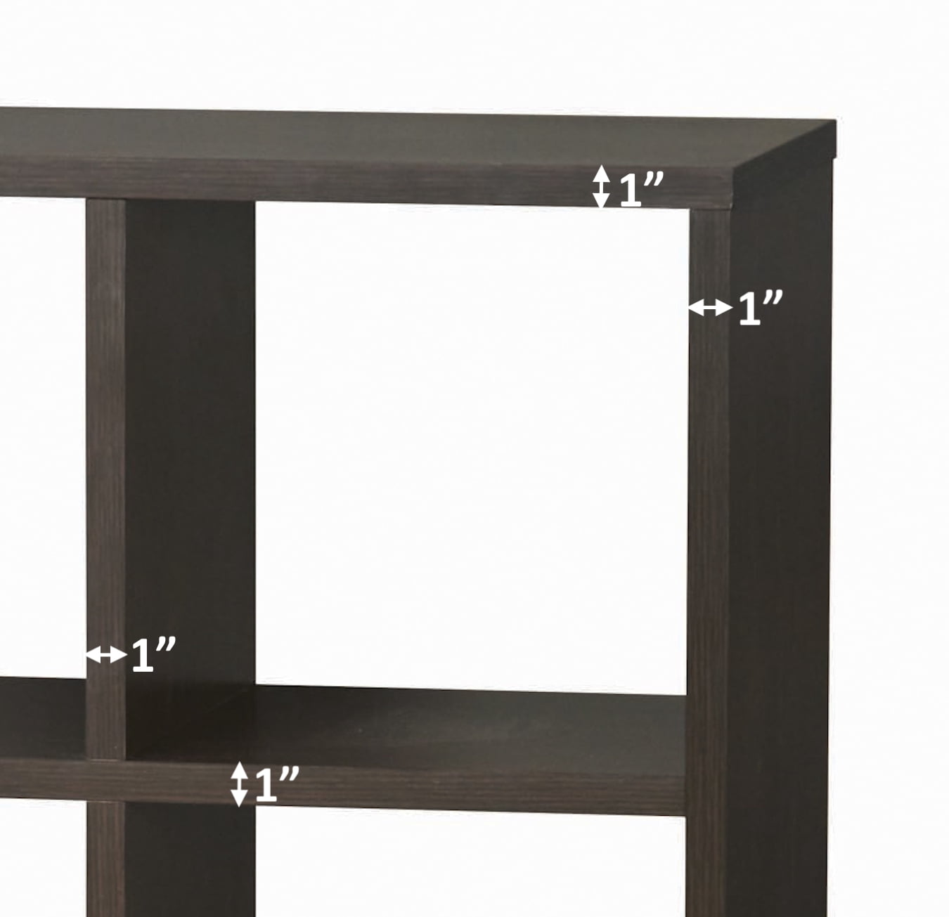 Better Homes & Gardens 8Cube Organizer with Metal Base, Espresso  (图4) Better Homes & Gardens 8Cube Organizer with Metal Base, Espresso  (图4)