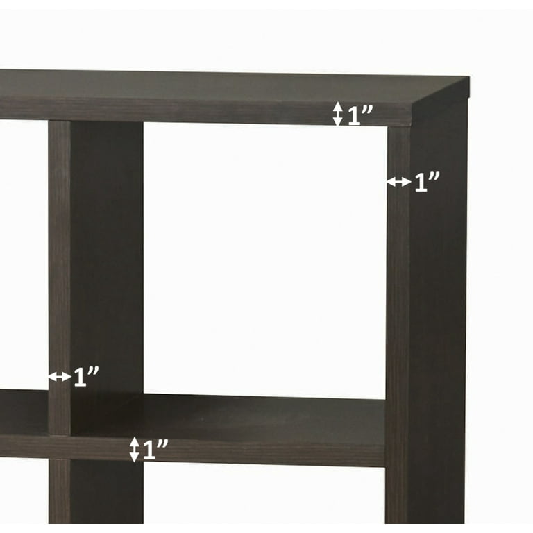 Better Homes & Gardens 8-Cube Organizer with Metal Base, Espresso