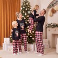 thumbnail image 4 of Nibbcoa Christmas Matching Family Pajamas Set Long Sleeve Tops with Plaid Pants winter Sleepwear, 4 of 10