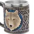 thumbnail image 4 of Ebros Lone Spirit Wolf Celtic Magic 11oz Resin Coffee Mug with Stainless Steel Insert, 4 of 5