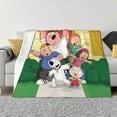 thumbnail image 2 of Family Guy Cartoon Flannel Blanket Ultra-Soft Micro Fleece Throw Blanket For Bed Sofa Couch Car Office Unisex Adult Fuzzy Bed Blanket Cozy Kids Throw Blanket 40"x30", 2 of 7