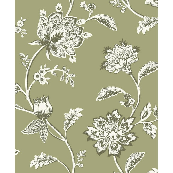 Fine Decor Juliette Sage Jacobean Wallpaper