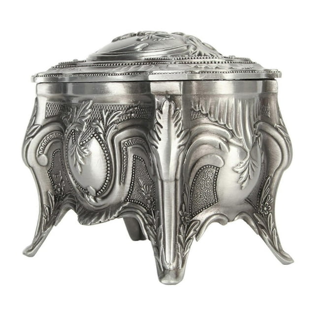 Vintage Jewelry Box Home Creative European Style Stemmed Treasure Storage Case Wedding Birthday Gift Retro Box