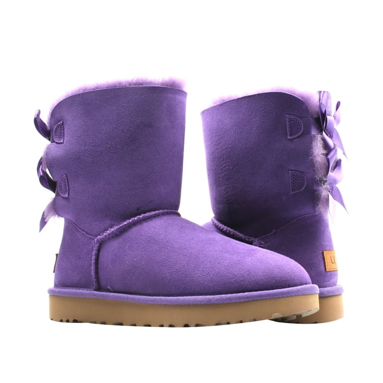 Purple uggs hotsell with bows