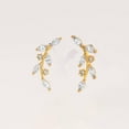 thumbnail image 5 of Dainty Crystal 3A CZ  Leaf Flat Back Piercing Earring-Right Ear, 5 of 8