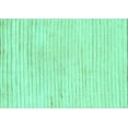 thumbnail image 1 of Ahgly Company Machine Washable Indoor Rectangle Solid Turquoise Blue Modern Area Rugs, 7' x 9', 1 of 4