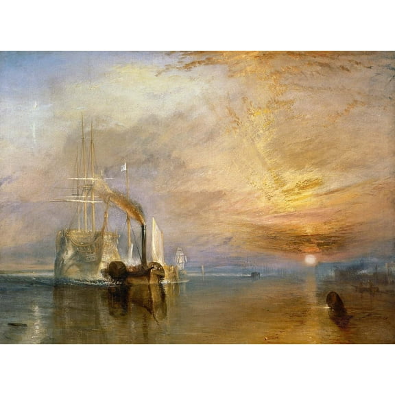 Turner "The Fighting Temeraire" (19th) Glossy Poster