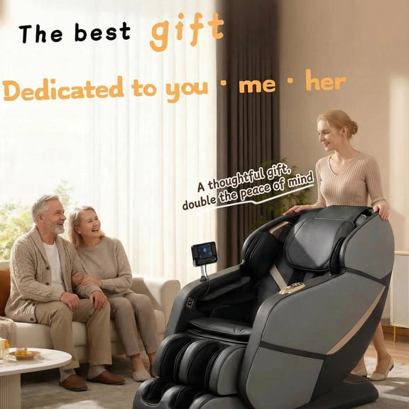 4D Cutting-Edge Massage Chair | Zero Gravity Extra-Long Track, Precisely Relieves Aches and Pains with Pain Points, Dynamic Kneading and Tapping for Exclusive Deep Relaxation.
