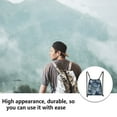 thumbnail image 2 of Drawstring Bag Sport Gym Swim Dance Backpack Waterproof String Clothes Foldable Camouflage Thickened Pack Outdoor Riding Gray, 2 of 5