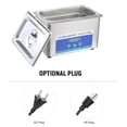 thumbnail image 2 of Graflsoa Compact 900mL Ultrasonic Jewelry Cleaner DK-009A with Degassing Function for Glasses, Watches, and Small Household Items - Stainless Steel Design, US/EU Plug Options, 2 of 7