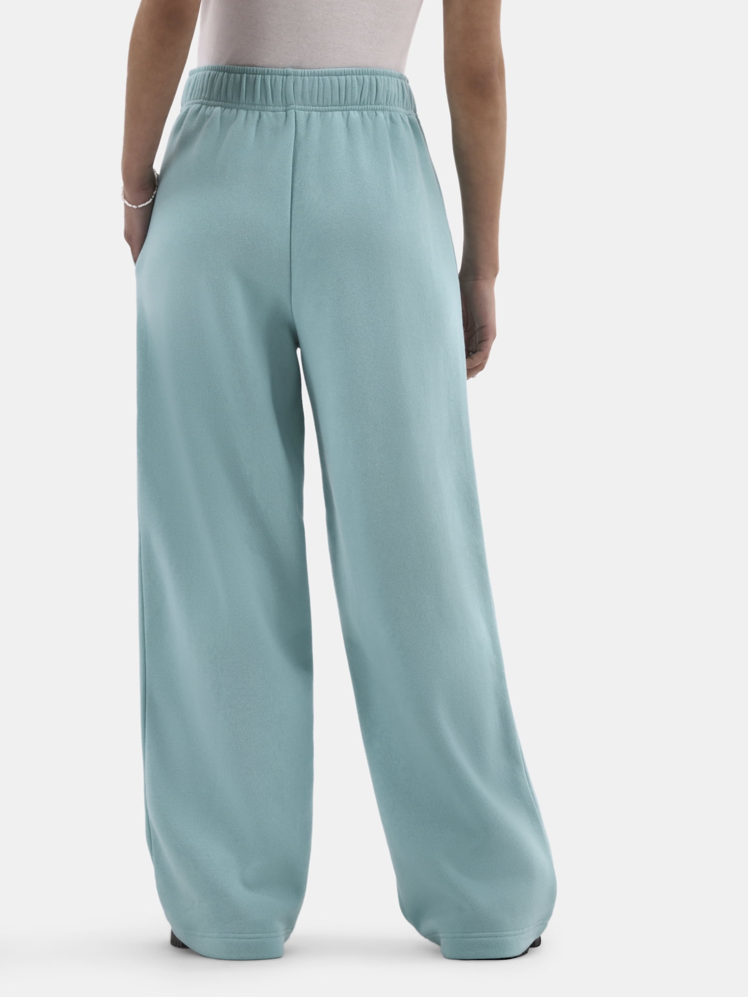 No Boundaries Soft Fleece Wide Leg Pants, 30” Inseam, 1 or 2-Pack, Women’s XXS-4X