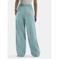 thumbnail image 3 of No Boundaries Soft Fleece Wide Leg Pants, 30” Inseam, 1 or 2-Pack, Women’s, 3 of 4