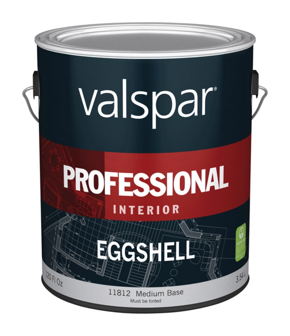 Valspar Professional Latex Eggshell Interior Wall Paint, Medium Base, 1