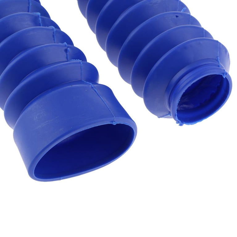 Pair Of Blue Front Fork Dust Covers – Motorcycle Shock Absorber Boots (Universal)