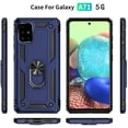 thumbnail image 5 of Samsung A71 5G Case, A71 5G Phone Case with Screen Protector, Military Grade Protective Cases with Ring for Samsung Galaxy A71 5G (Blue), 5 of 11