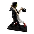 thumbnail image 4 of Atlantic Collectibles Day Of The Dead Wedding Foxtrot Dance Skeleton Frankenstein Skull Bride And Groom Couple Figurine, 4 of 4