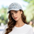 thumbnail image 6 of 3D Ocean Creatures Embroidery Cap, 2026 New Adjustable Cotton Baseball Cap with Raised Marine Animal Embroidery(Octopus), 6 of 7