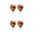 thumbnail image 2 of mmirethe 2x Low Maintenance Realistic Appearance Faux Flowers And Plants Wide Application sunset glow 2Set, 2 of 6