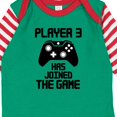 thumbnail image 4 of Inktastic Player 3 Has Joined the Game Boys or Girls Long Sleeve Baby Bodysuit, 4 of 5