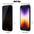 thumbnail image 5 of UZWZW 4 Pack Privacy Screen Protector Tempered Glass for iPhone SE 3 (2022) / SE 2 (2020) 4.7 inch, 5 of 7