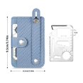 thumbnail image 3 of 9.5 X 6.5cm PU Leather Card Holder Magnetic Patch Credit ID Card Mobile Phone Back Pocket Wallet Case Phone Stand For Car, 3 of 9