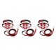 thumbnail image 1 of Methold Arnés para mascotas Correas extraíbles de servicio pesado ajustables Actividad al aire libre Caminar Correa para el pecho Accesorios rojo L 3piezas, 1 of 6