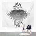 thumbnail image 1 of UFAEZU Two Human Hands with Magic Symbols Alchemical Circle Transformations Night Star Wall Art Hanging Tapestry Home Decor for Living Room Bedroom Dorm 60x80 inch, 1 of 1