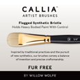 thumbnail image 5 of Willow Wolfe Callia Artist Acrylic & Oil Flowers Brush Set-Filberts, Chisel, Dodo Mop, 5 of 5