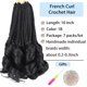 thumbnail image 2 of Trenzado de crochet Hair Kaluli French Curl, 25 cm 1B, para mujer, 2 of 8