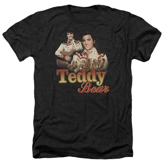 Elvis Presley - Teddy Bear - Heather Short Sleeve Shirt - X-Large