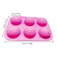 thumbnail image 4 of Wosthever Molde para hornear pudín con 6 ranuras, molde para hornear con forma de media bola, magdalenas, magdalenas, cubitos de hielo, herramienta para Herramientas y accesorios para hornear PC 1 Wosthever HA001607-00, 4 of 6