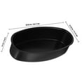thumbnail image 2 of unbranded 2pcs Non-stick Baking Dish Oval Shape Aluminum Alloy for Friends Housewarming, 2 of 8