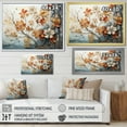 thumbnail image 4 of Designart "Peach Grey Maple Tree Maple II" Floral Floater Framed Canvas Art Print, 4 of 7