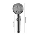 thumbnail image 3 of Turbo Shower Head Home Bath Shower Nozzle Water Heater Filter Shower -6 Bathing Modes- Showerhead With Water Spray Function-One Pressurised Water Stop Function, 3 of 9