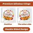 thumbnail image 6 of 9 Sheets Thanksgiving Day Decorations Window Clings Stickers Fall Maple Gnome Yellow Halloween Pumpking Window Decals Stickers for Thanksgiving Fall Halloween Party Ornaments, 6 of 7