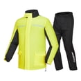 thumbnail image 1 of Traje de lluvia impermeable para motociclistas con cuello y puños ajustables para hombres Amarillo, 1 of 9