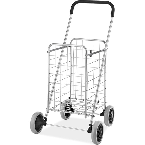 Carrito de compras Deluxe Rolling Utility, negro