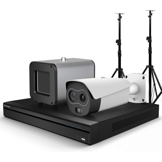 Amcrest Thermal IP Camera AI NVR System, AI Thermal POE Camera with