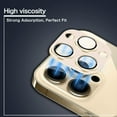 thumbnail image 6 of KONEE Camera Lens Protector Compatible with iPhone 13 Pro/ 13 Pro Max, 9H Tempered Glass Screen Protector, Metal Protective Lens Cover for iPhone 13 Pro/ iPhone 13 Pro Max - Gold, 6 of 8
