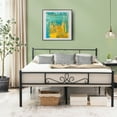 thumbnail image 3 of Costway Queen Metal Platform Bed Frame with Headboard and Footboard No Box Spring Needed, 3 of 9