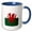 Blue/White, variant on 3drose, Y Ddraig Goch Grunge Welsh Flag, 15oz Mug